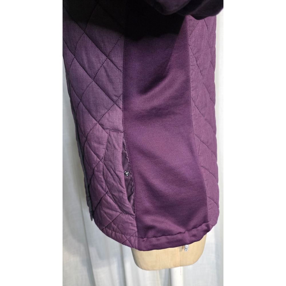 Columbia Womens Plum Purple Quilted Snap Front Jacket Small - Picture 2 of 7